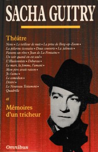 Couverture du livre Théâtre et Mémoires d'un tricheur - de Sacha Guitry