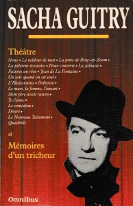 Couverture du livre Théâtre et Mémoires d'un tricheur par Sacha Guitry