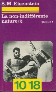 Couverture du livre La Non-indifférente Nature /2 - de Sergueï Eisenstein