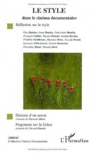 Couverture du livre Le Style dans le cinéma documentaire - Collectif