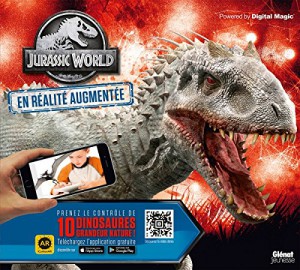 Couverture du livre Jurassic World en réalité augmentée par Caroline Rowlands