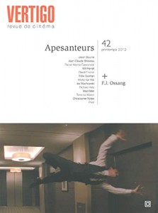 Couverture du livre Apesanteurs / Dossier F.-J. Ossang par Collectif dir. Emeric de Lastens et Stéphane du Mesnildot