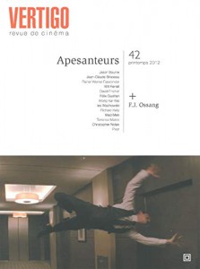 Cover of the book Apesanteurs / Dossier F.-J. Ossang - Edited by Emeric de Lastens and Stéphane du Mesnildot
