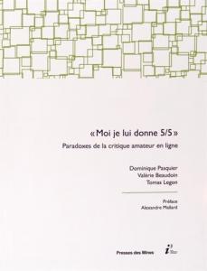 Couverture du livre Moi, je lui donne 5/5 - de Dominique Pasquier, Valérie Baudoin et Thomas Legon