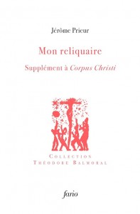 Couverture du livre Mon reliquaire - de Jérôme Prieur