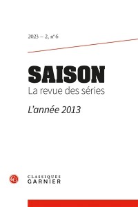 Couverture du livre Saison - La revue des séries n° 6 - Collectif