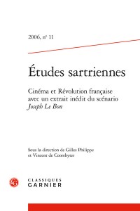 Cinéma et Révolution française avec un extrait inédit du scénario Joseph Le Bon