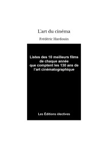Cover of the book L'Art du cinéma - by Frédéric&nbsp;Hardouin