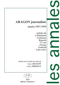 Couverture du livre Aragon journaliste - de Louis&nbsp;Aragon