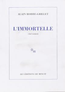 Couverture du livre L'Immortelle par Alain Robbe-Grillet