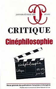 Couverture du livre Cinéphilosophie par Collectif