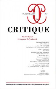 Couverture du livre André Bazin, Le regard inépuisable - Collectif