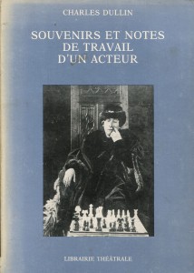 Couverture du livre Souvenirs et notes de travail d'un acteur - de Charles Dullin