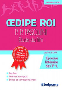 Couverture du livre Œdipe roi de P.P. Pasolini - de Lydia P. Blanc