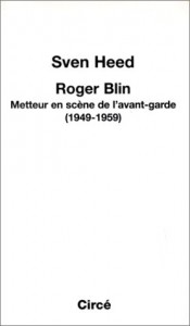 Couverture du livre Roger Blin - de Sven Heed