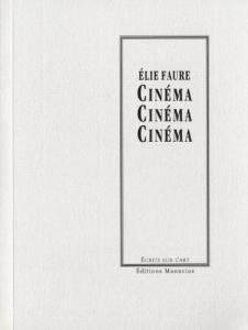 Couverture du livre Cinéma par Elie Faure