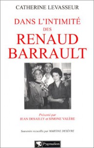 Couverture du livre Dans l'intimité des Renaud Barrault par Catherine Levasseur