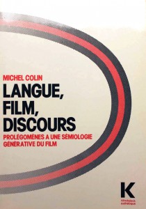 Couverture du livre Langue, film, discours par Michel Colin