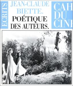 Couverture du livre Poétique des auteurs par Jean-Claude Biette