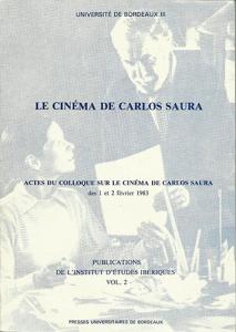 Couverture du livre Le Cinéma de Carlos Saura par Collectif