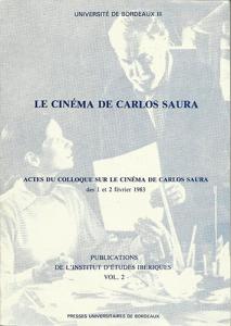 Couverture du livre Le Cinéma de Carlos Saura - Collectif