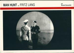 Cover of the book Man Hunt de Fritz Lang - by Bernard Eisenschitz and Jean Douchet
