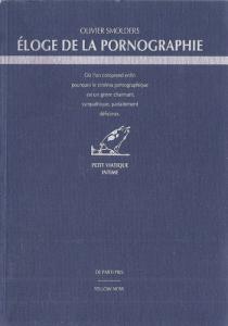 Couverture du livre Éloge de la pornographie - de Olivier Smolders