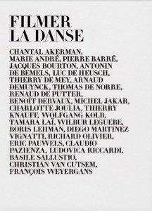 Couverture du livre Filmer la danse par Collectif dir. Jacqueline Aubenas