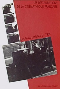 Cover of the book Les Restaurations de la Cinémathèque française - Edited by Bernard Eisenschitz