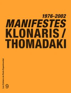 Couverture du livre Manifestes 1976-2002 - de Maria Klonaris et Katerina Thomadaki