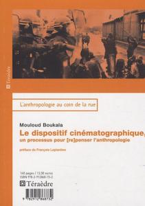 Couverture du livre Le Dispositif cinématographique - de Mouloud Boukala