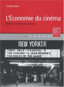 Couverture du livre L'Economie du cinéma - de Valérie Bonin