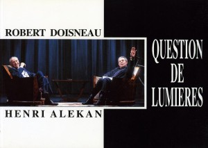 Couverture du livre Question de lumières par Henri Alekan et Robert Doisneau