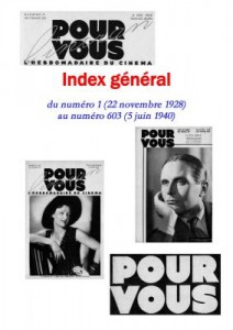 Couverture du livre Pour vous - index par Gilles Calenge et Jean-Pierre Calenge