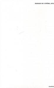 Couverture du livre Passage du cinéma, 4992 - de Annick Bouleau