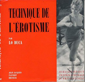 Couverture du livre Technique de l'érotisme par Joseph-Marie Lo Duca