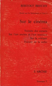 Couverture du livre Sur le cinéma par Bertold Brecht