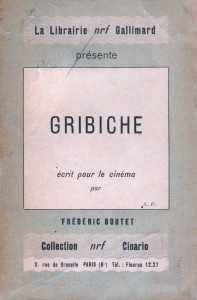 Couverture du livre Gribiche par Frédéric Boutet
