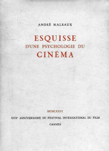Couverture du livre Esquisse d'une psychologie du cinéma par André Malraux