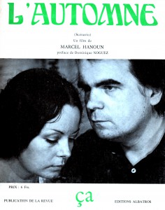 Couverture du livre L'Automne - de Marcel Hanoun