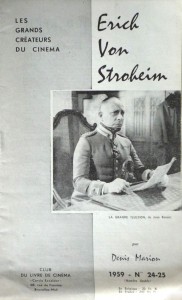 Couverture du livre Erich Von Stroheim - de Denis Marion
