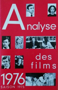 Couverture du livre Analyse des films 1976 par Collectif
