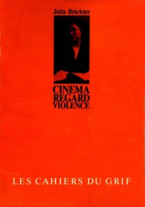 Couverture du livre Cinéma, regard, violence par Françoise Collin
