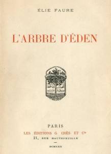 Cover of the book L'Arbre d'Eden - by Elie Faure