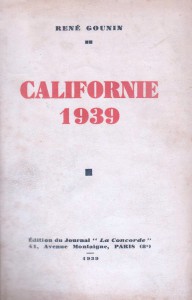 Cover of the book Californie 1939 - by René Gounin