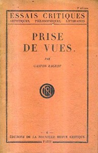 Couverture du livre Prises de vues par Gaston Rageot