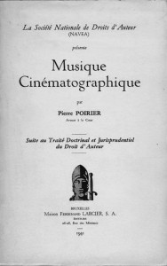 Couverture du livre Musique cinématographique par Pierre Poirier