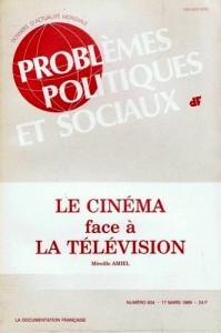 Couverture du livre Le Cinéma face à la télévision - Sous la direction de Mireille Amiel