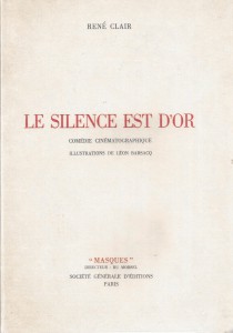 Couverture du livre Le silence est d'or par René Clair