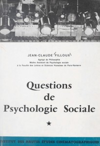 Couverture du livre Questions de psychologie sociale par Jean-Claude Filloux